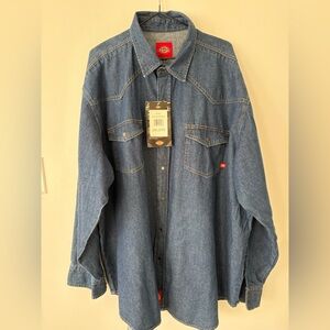 Dickies Blue Denim Shirt - 2XL